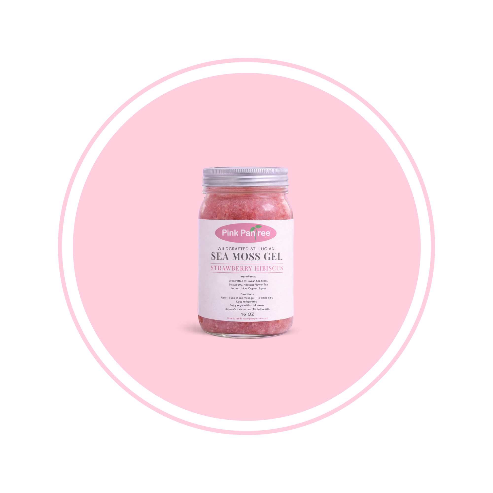 Sea Moss: Strawberry Hibiscus