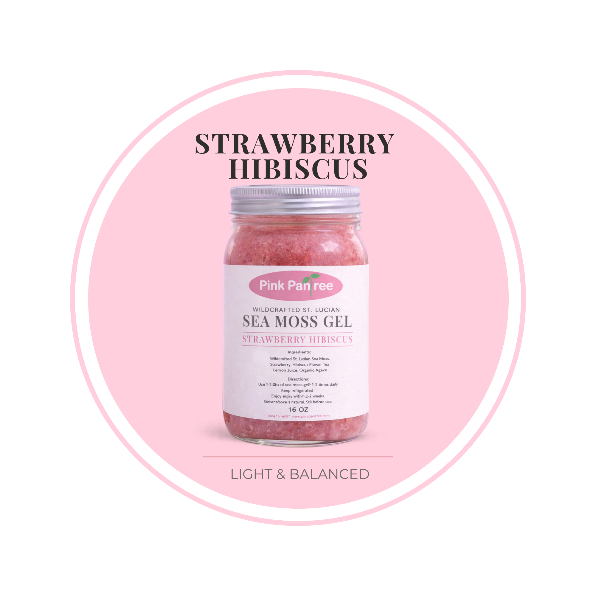 Sea Moss: Strawberry Hibiscus