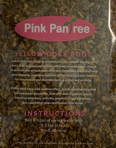Organic wildcrafted Yellow Dock Root